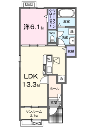 サクラ・コート阿成の物件間取画像